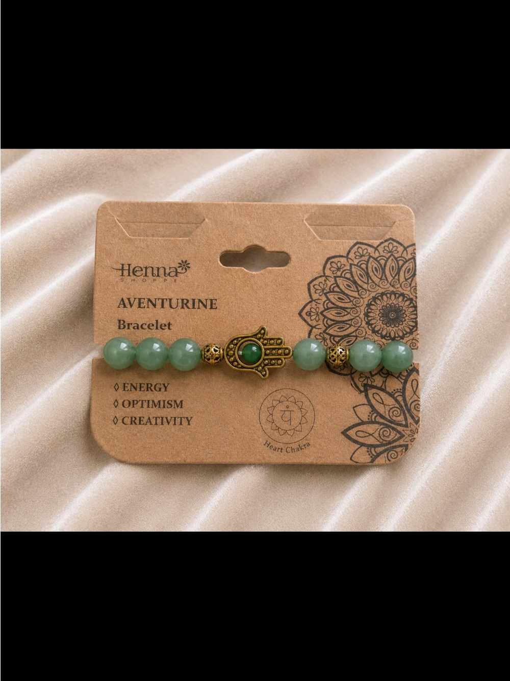 CHAKRA Aventurine Hamsa Heart Bracelet 💥🆕💥